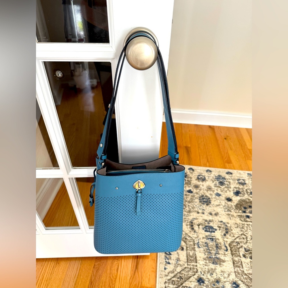 KATE SPADE Marti Large Bucket Bag, Niagara Blue Color